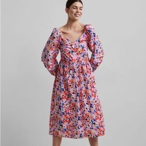 Colourful midi dress